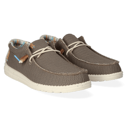 Wally Eco Stretch Herren Halbschuhe Walnut