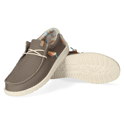 Wally Eco Stretch Herren Halbschuhe Walnut