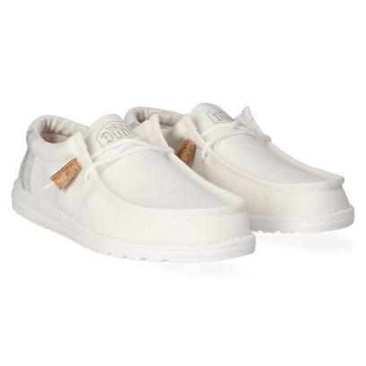 Wally Break Stitch Herren Halbschuhe White