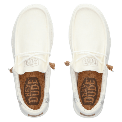 Wally Break Stitch Herren Halbschuhe White