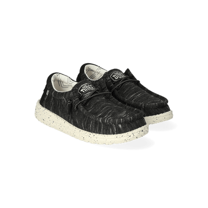 Wally Youth Jungen Halbschuhe Stretch Black