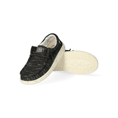 Wally Youth Jungen Halbschuhe Stretch Black