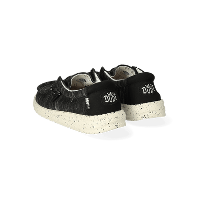 Wally Youth Jungen Halbschuhe Stretch Black