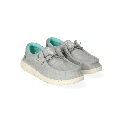 Wally Youth Jungen Halbschuhe Stretch Grey