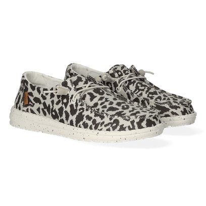 Wendy Damen Halbschuhe Cheetah Grey