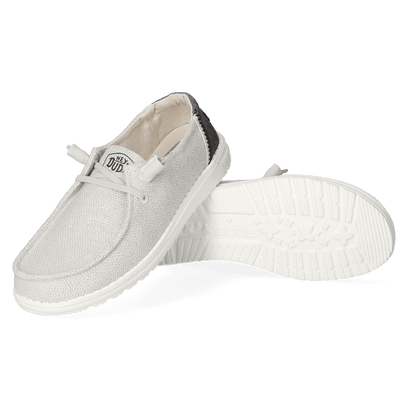 Wendy Woven Damen Halbschuhe Light Grey