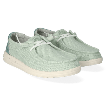 Wendy Woven Damen Halbschuhe Mint
