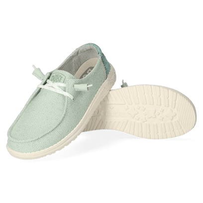 Wendy Woven Damen Halbschuhe Mint