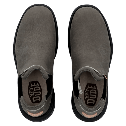 Branson Craft Leather Herren Boots Grey