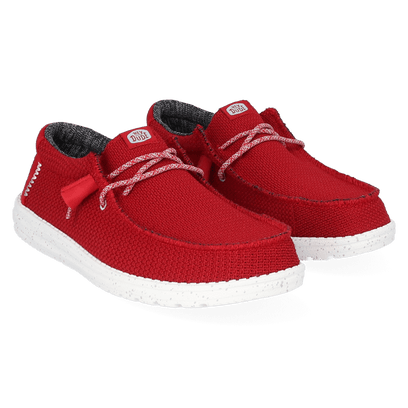Wally Sport Mesh Herren Halbschuhe Dark Red