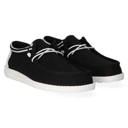 Wally Letterman Herren Halbschuhe Black/White