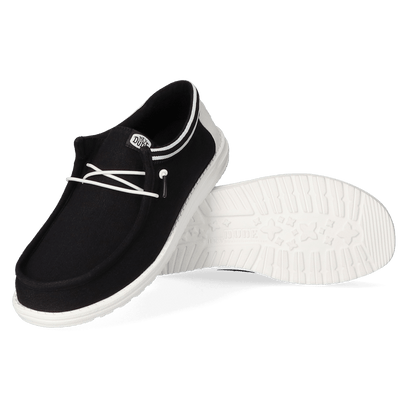 Wally Letterman Herren Halbschuhe Black/White