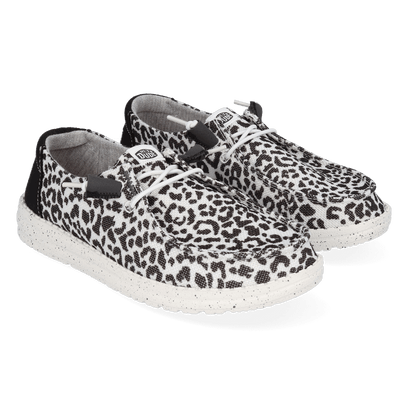 Wendy Damen Halbschuhe Leopard Black/Grey