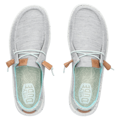 Wendy Heathered Slub Tropical Damen Halbschuhe Grey