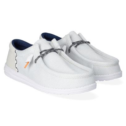 Wally Funk Open Mesh Damen Halbschuhe White/White