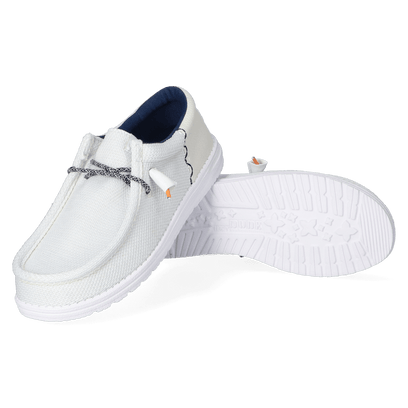 Wally Funk Open Mesh Damen Halbschuhe White/White