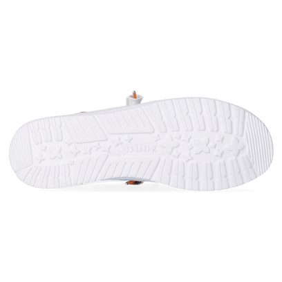 Wally Funk Open Mesh Damen Halbschuhe White/White