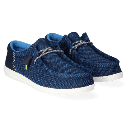 Wally Funk Open Mesh Damen Halbschuhe Blue/White