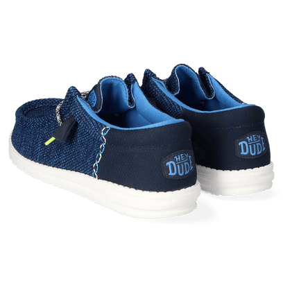 Wally Funk Open Mesh Damen Halbschuhe Blue/White