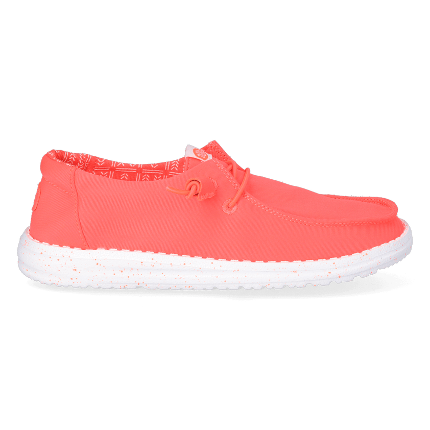 Wendy Stretch Canvas Damen Halbschuhe Fiery Coral