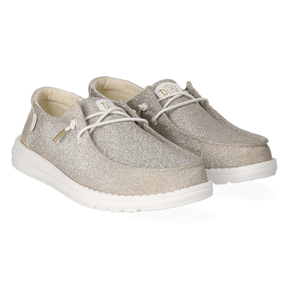 Wendy Metallic Sparkle Damen Halbschuhe Gold