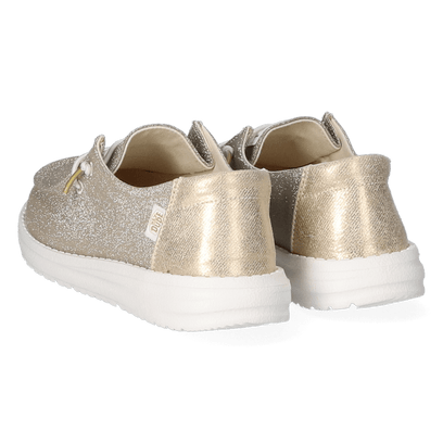 Wendy Metallic Sparkle Damen Halbschuhe Gold