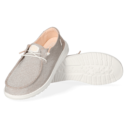 Wendy Metallic Sparkle Damen Halbschuhe Rose Gold