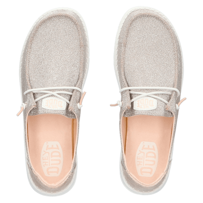 Wendy Metallic Sparkle Damen Halbschuhe Rose Gold