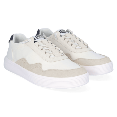 Hudson Canvas Herren Sneaker White/Grey
