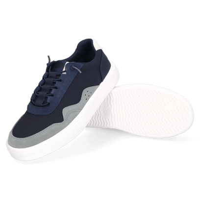 Hudson Canvas Herren Sneaker Navy/Grey