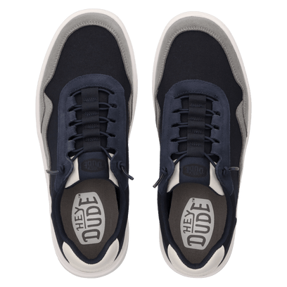 Hudson Canvas Herren Sneaker Navy/Grey