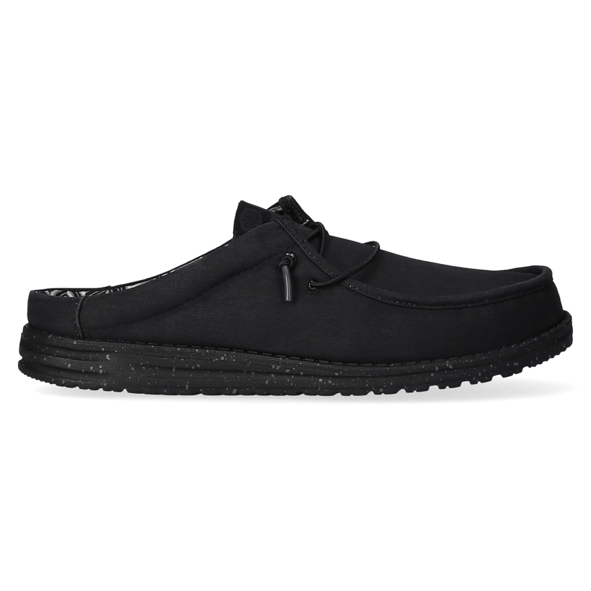 Wally Slip Canvas Herren Slippers Black/Black