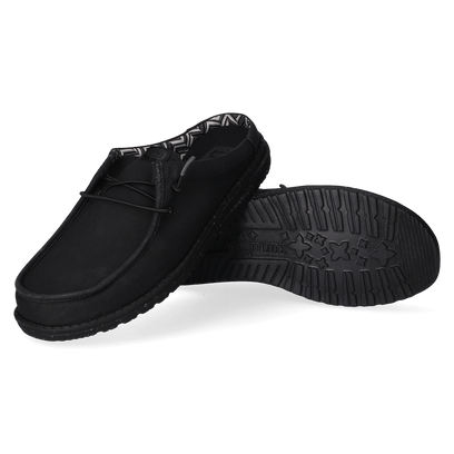 Wally Slip Canvas Herren Slippers Black/Black