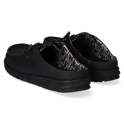 Wally Slip Canvas Herren Slippers Black/Black