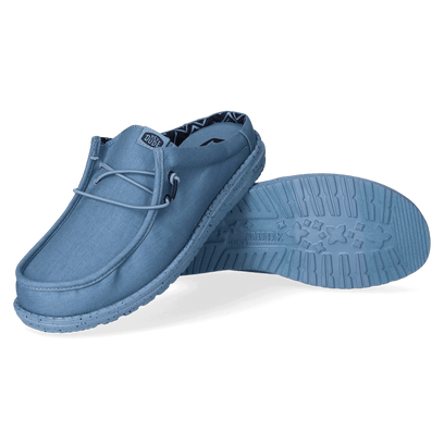 Wally Slip Canvas Herren Slippers Elemental Blue