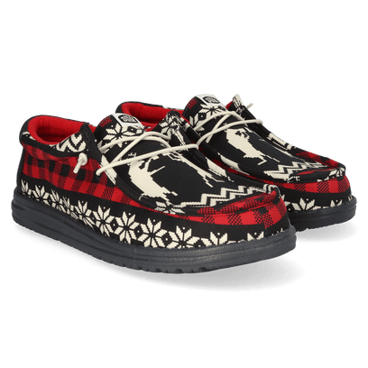 Wally Holiday Cheers Herren Weihnachtsschuhe Black/Multi
