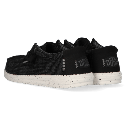 Wally Stretch Sox Herren Halbschuhe Black/White