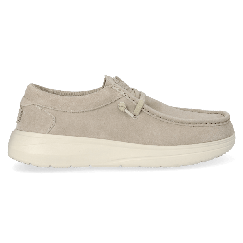 Wally Comf Suede Herren Halbschuhe Stone Grey/Silver Birch
