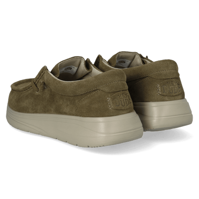 Wally Comf Suede Herren Halbschuhe Dark Olive/Stone Grey