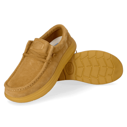 Wally Comf Suede Herren Halbschuhe Golden Yellow