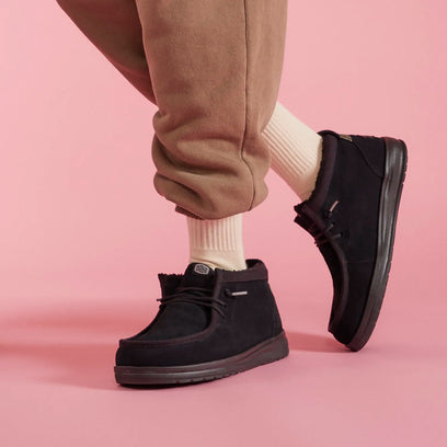 Wally Mid GripR Warmth Herren Wildleder-Boots Black/Black