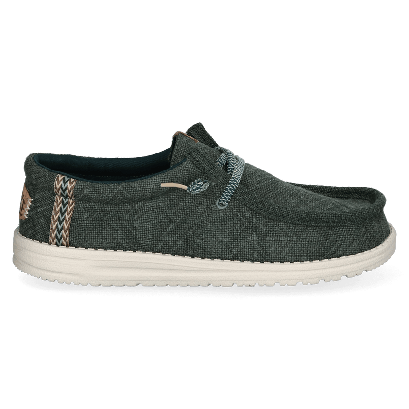 Wally Jute Herren Halbschuhe Sea Green