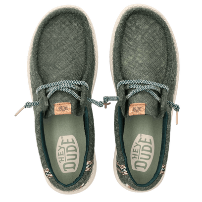 Wally Jute Herren Halbschuhe Sea Green