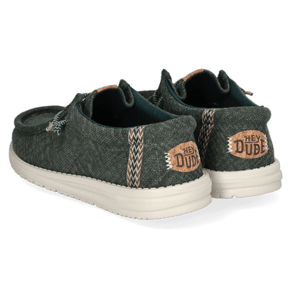 Wally Jute Herren Halbschuhe Sea Green