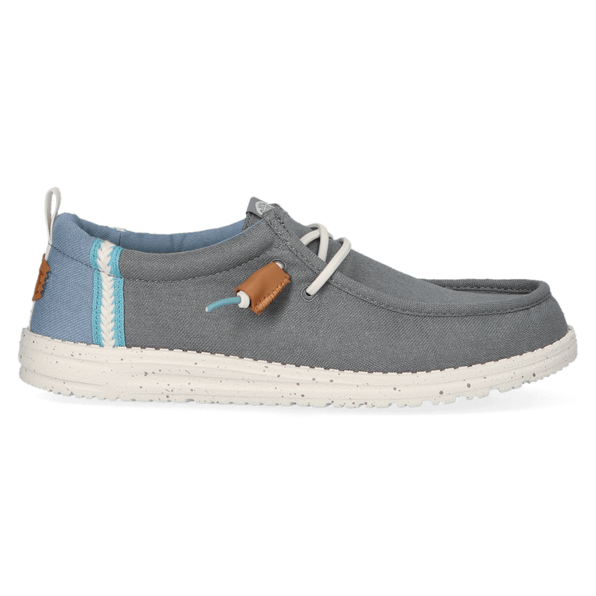 Wally Craft Linen Herren Halbschuhe Monument Grey/Faded Denim