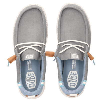 Wally Craft Linen Herren Halbschuhe Monument Grey/Faded Denim