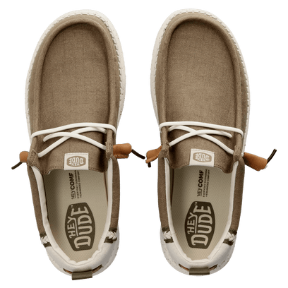 Wally Craft Linen Herren Halbschuhe Timber/Silver Birch