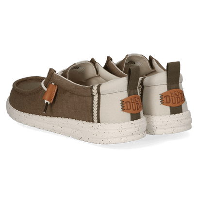 Wally Craft Linen Herren Halbschuhe Timber/Silver Birch