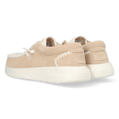 Wendy Comf Suede Crochet Damen Halbschuhe Irish Cream/Multi