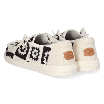 Wendy Cottage Crochet Damen Halbschuhe Black/Multi